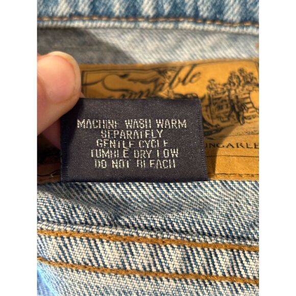 Vintage Faconnable Light Wash Western Denim Jacket - Picture 8 of 9